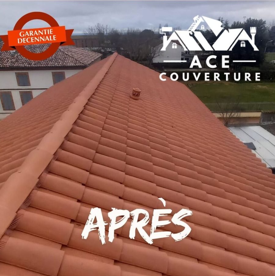 Réfection de couverture en tuile par ACE Couverture